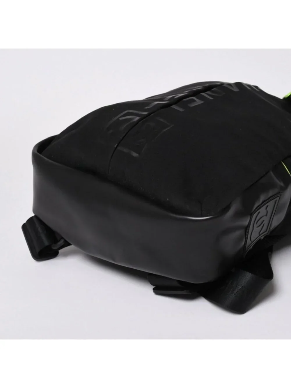 Chanel Sports Line Backpack Black Lime Green Nylon Leather